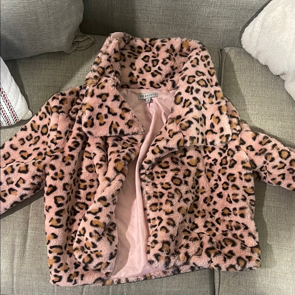 Apparis Pink Leopard Print Jacket